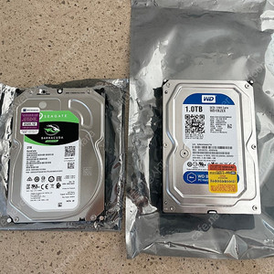 씨게이트 바라쿠다 2TB, WD 1TB 두개 일괄 판매