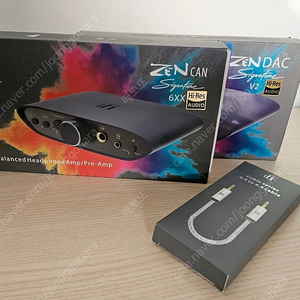 캐패시터 개조품 ifi zec dac 시그니처 + 6xx 앰프 + ifi 4.4 케이블 팝니다.