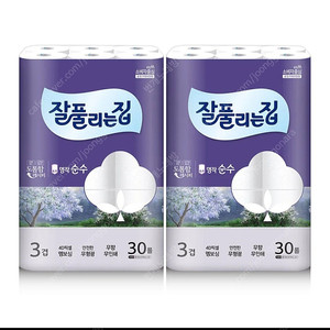 선착순)잘풀리는집 명작 순수 화장지 휴지 30미터 30롤×2팩(총60롤)무료배송25900원