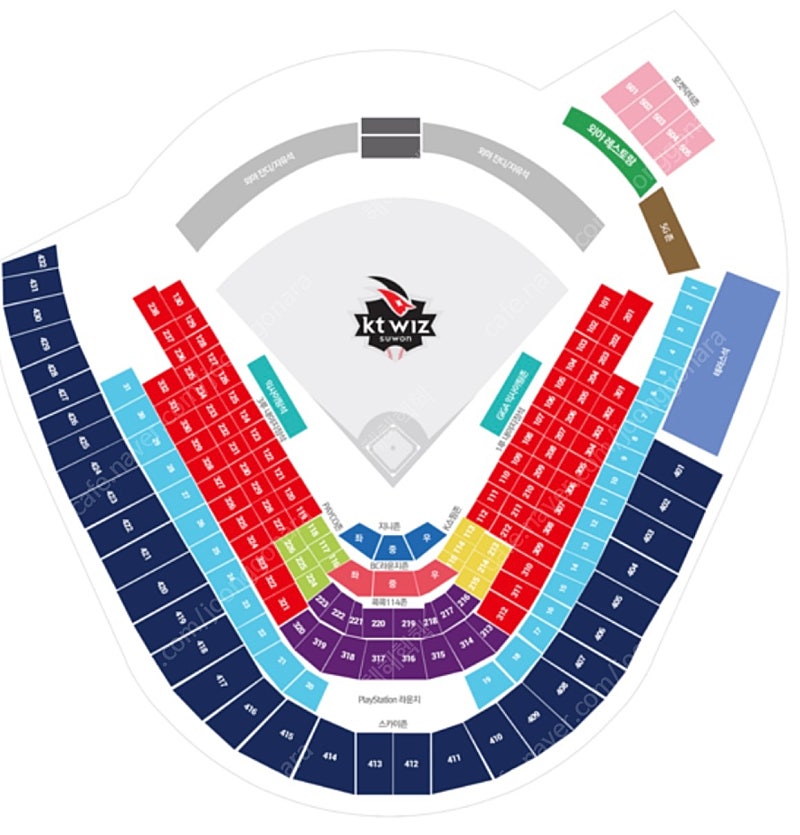 [6.29 토요일] 삼성 라이온즈 vs KT 위즈 3루 스카이석 422구역 통로 8연석(4연석 및 2연석 분할양도 가능) 양도해요