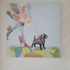 인테리어 그림 Walk with Puppy(80Cmx80Cm)