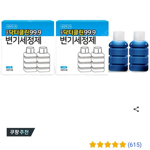 디앤디 닥터클린 99.9 리필용 변기세정액, 100ml, 4개