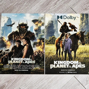 2종일괄) 혹성탈출 돌비시네마 포스터 Dolby 오리지널 포스터 판매