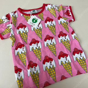 스마포크 아이스크림 핑크 티셔츠