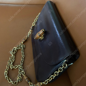 정품 구찌 1990년 뱀부체인 숄더백 gucci bamboo chain shoulder bag 004-14-0468