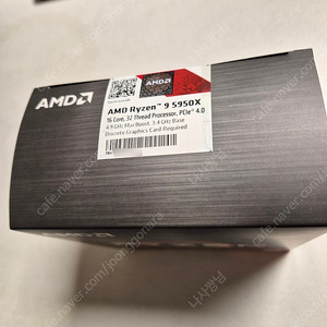 AMD 5950x CPU 국내 정품 미개봉 택포