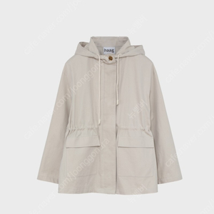 Haag 헤이그 a hoody half trench (light grey) 후디 하프 트렌치 라이트 그레이