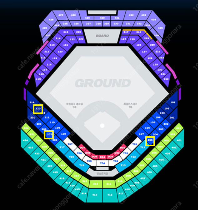 6월 30일 최강야구 vs 독립리그 몬스터즈석 2연석 4연석