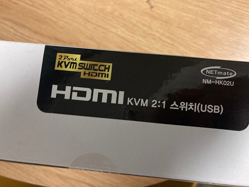 netmate KVM switch 2:1 hdmi NM-HK02U 미개봉 새상품 택포