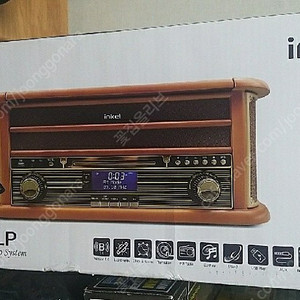 인켈 IK-A2080LP 블루투스 턴테이블 CD 플레이어 오디오