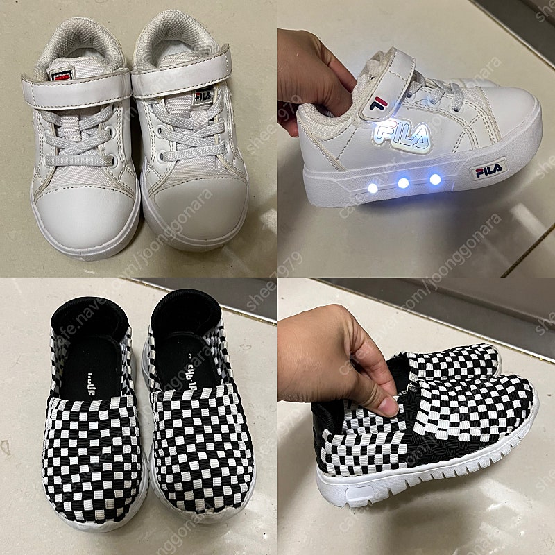 무료배송)아동 150사이즈 휠라운동화+신발 일괄판매