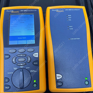 Fluke DTX-1800 케이블 측정기 (영문판) + DTX-SFM2 / DTX-MFM2 광모듈 세트