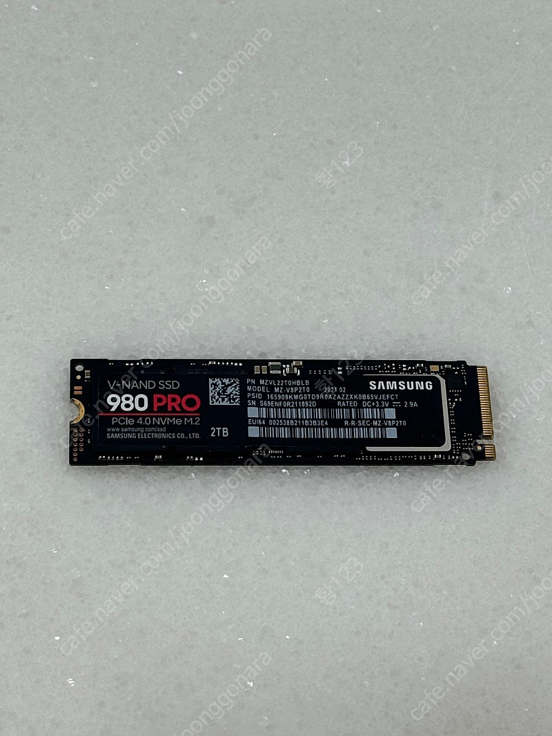 삼성 nvme 980 pro 2TB ssd 하드디스크