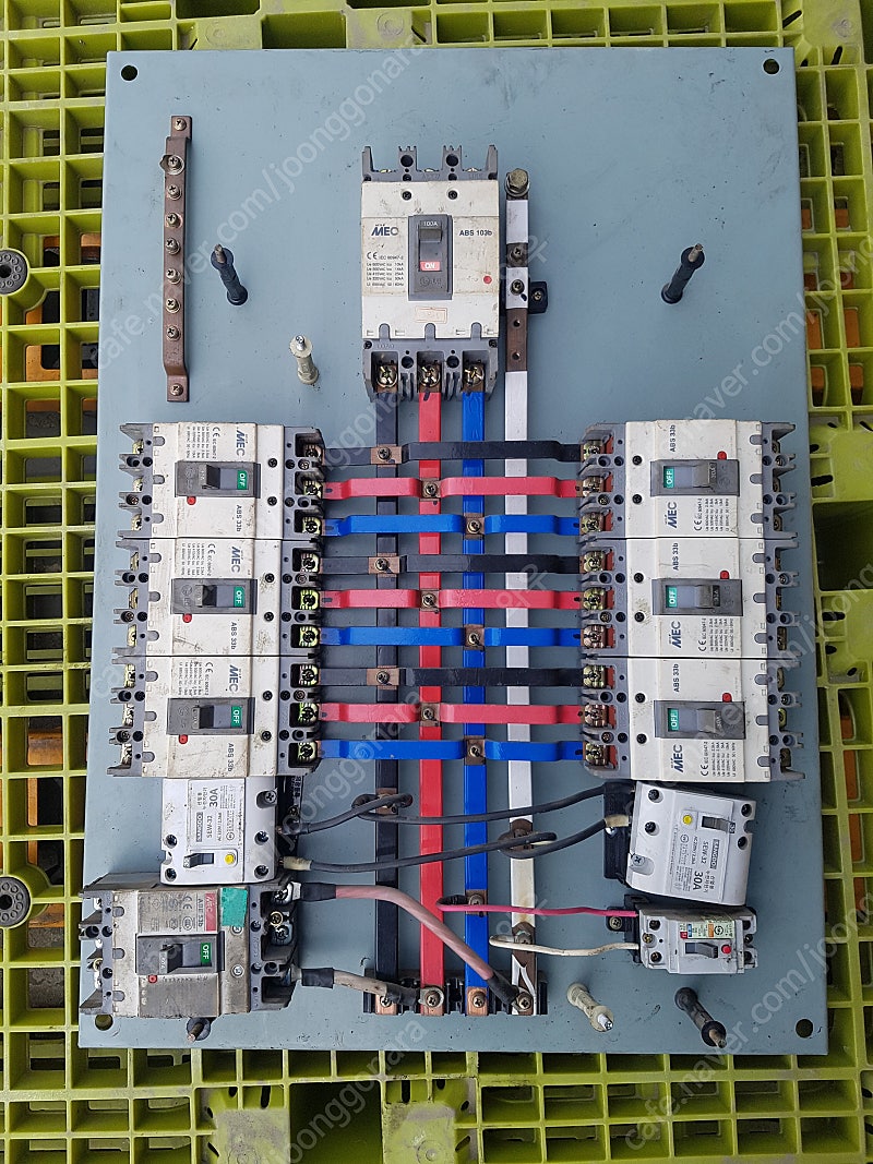 [중고] 100A 배전반(케이스X) 차단기 분전반 분전함X