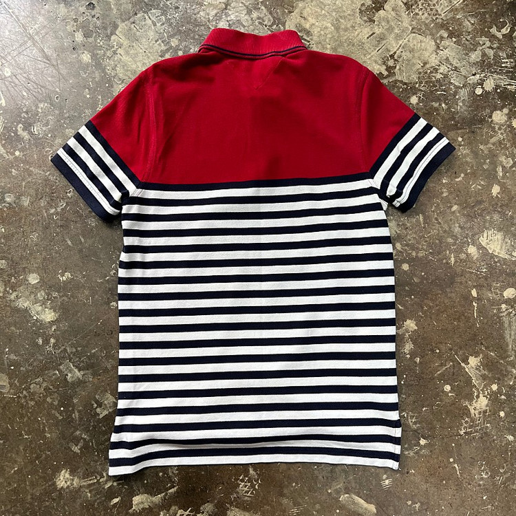 M) 타미힐피거 스트라이프 반팔 카라티셔츠 반팔티 폴로 빈폴 헤지스 이미지