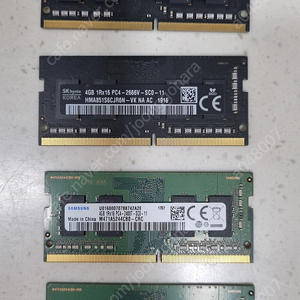 노트북 램 DDR4 4GB 2666 2개 2400 2개