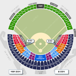 7월2일 두산vs롯데 3루 응원석 4연석