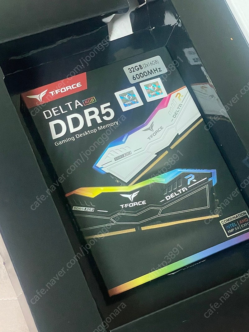 TeamGroup T-Force DDR5-6000 CL38 Delta RGB 패키지 (32GB(16Gx2)) 판매