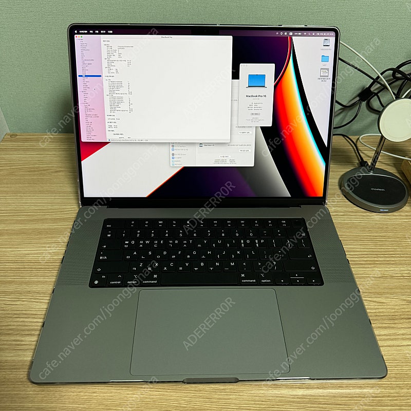 맥북프로 M1pro 16인치 16gb 512gb 스페이스그레이 애케플o