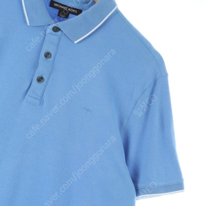 (L) 마이클코어스 반팔 카라 티셔츠 작은데미지 블루 면