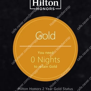 힐튼 골드 2년 26년 3월31일 Hilton Honors 2 Year Gold Status Until 03/31/2026