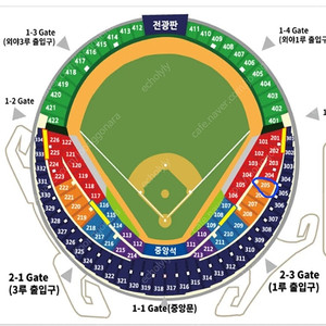 (6월29일) 두산 vs SSG_1루 FILA존 205블럭 13열 2연석 ( 통로2자리 건너)