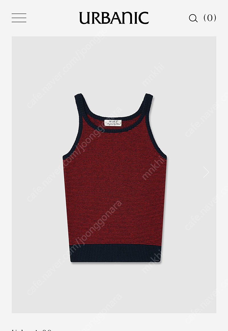 얼바닉30 키티슬리브리스니트 urbanic30 kitty sleeveless knit