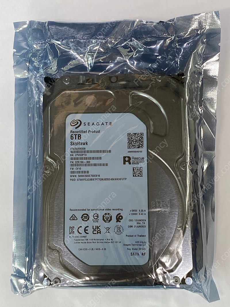 Seagate 6TB NAS CCTV HDD 6테라 미개봉 하드디스크