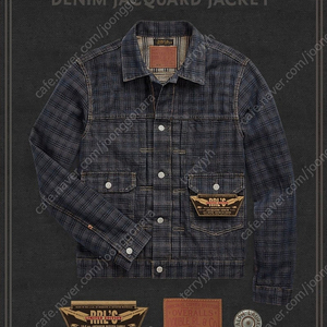 RRL 더블알엘 리미티드에디션 denim jacquard jacket, newsboy cap