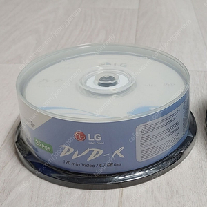 LG DVD-R 4.7GB 25장 (공DVD 공미디어 공디스크) 미개봉