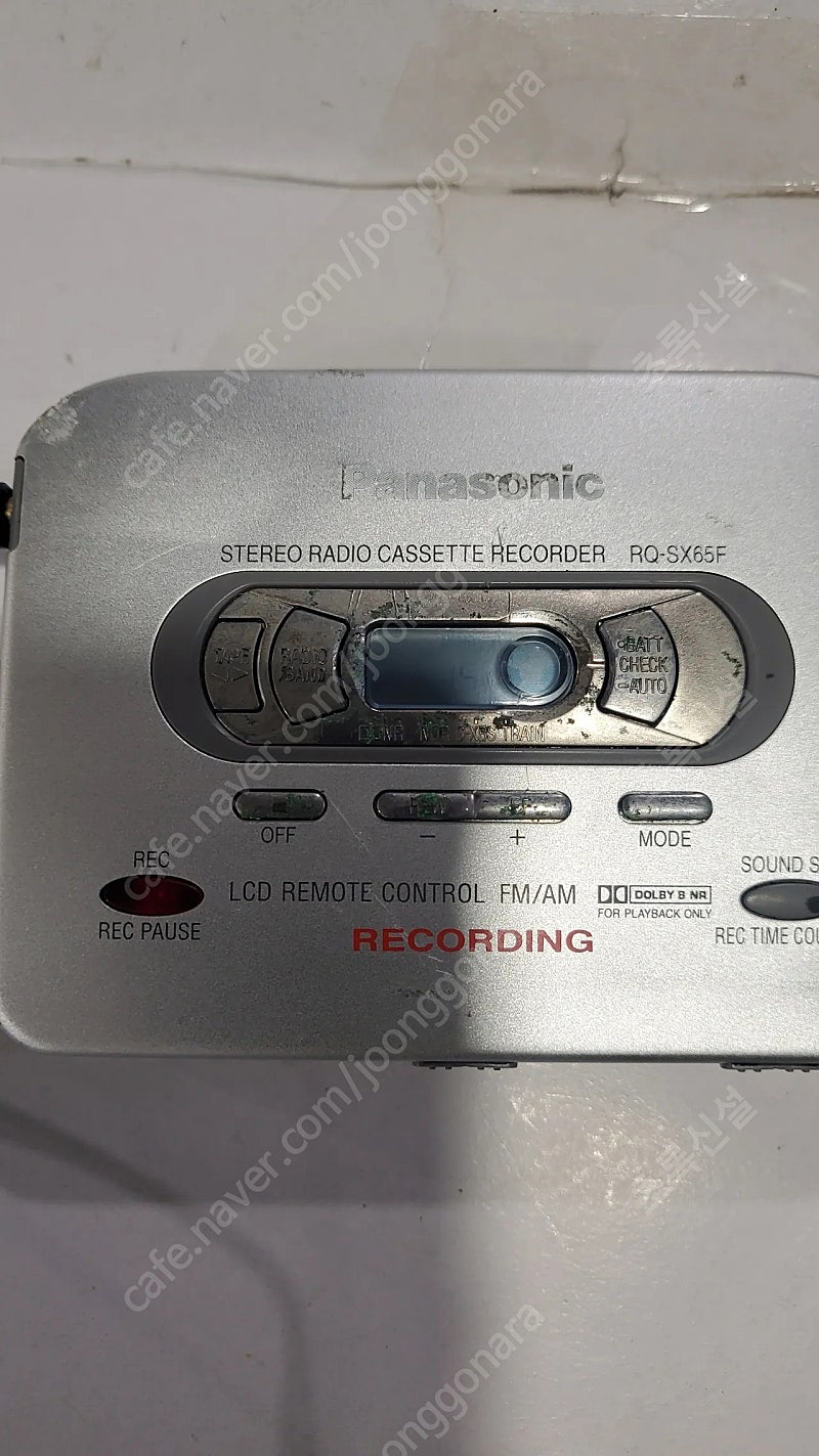 파나소닉워크맨 RQ-SX65F =수리및부품용 라디오작동 판매