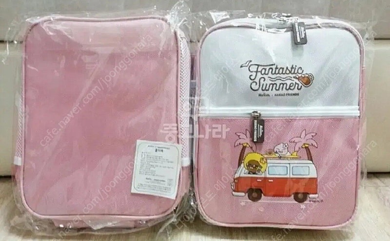 카카오프렌즈 어피치 핑크 보냉백 비닐미개봉 새상품