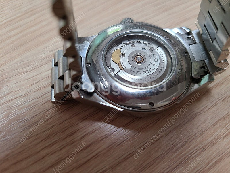 해밀턴 재즈마스터 오픈하트 흰판 40mm 가죽, 메탈 ...--2