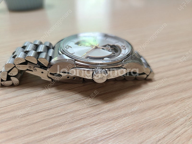 해밀턴 재즈마스터 오픈하트 흰판 40mm 가죽, 메탈 ...--4
