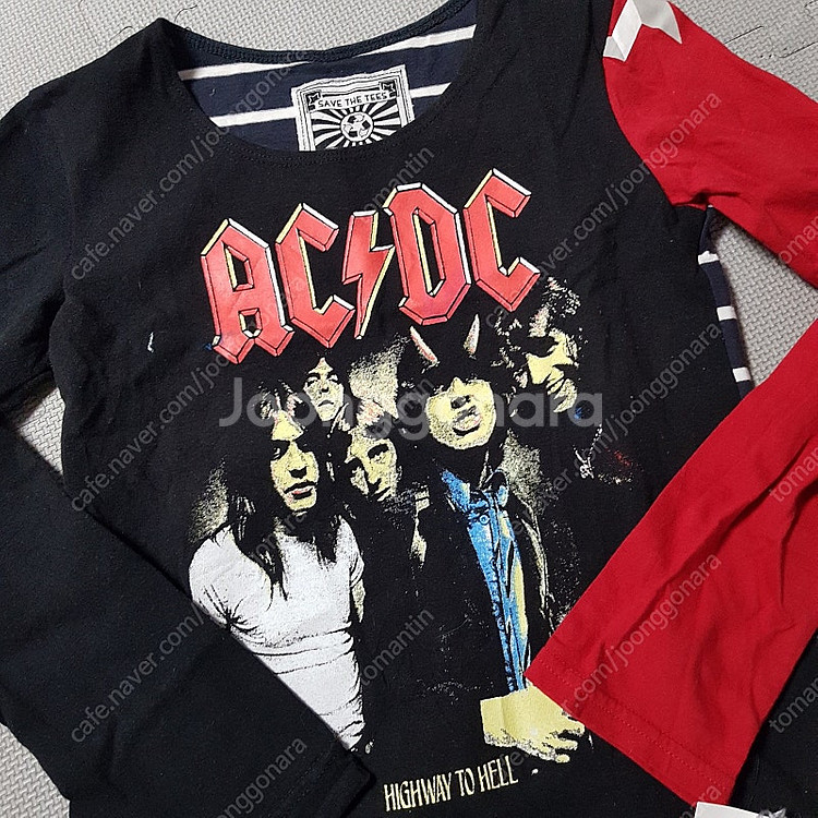 캐나다에서 구입한 ACDC 락스타 원피스 7~8세용 새...--1