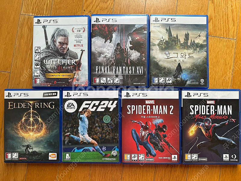 ps5 게임타이틀(fc24,호그와트레거시,위쳐3컴플리트...--0