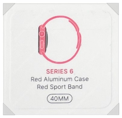 애플 워치6 40mm 셀룰러 레드 알미늄 레드 스포츠 밴드 미개봉 새상품 팝니다.