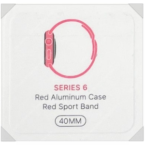 애플 워치6 40mm 셀룰러 레드 알미늄 레드 스포츠 밴드 미개봉 새상품 팝니다.