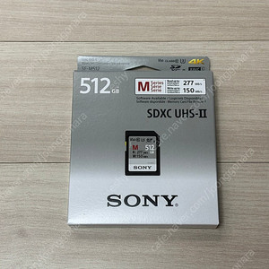 소니 sf-m512 미개봉 512gb sd 메모리카드