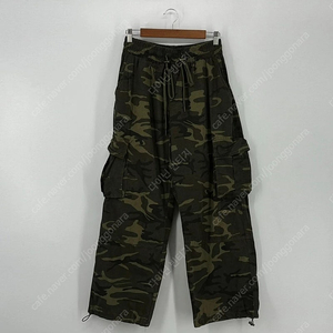 카모 와이드 카고 팬츠 면바지 (S size / KHAKI)