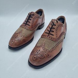 JOSEPH CHEANEY 투톤 윙팁 옥스포드 슈즈 브라운 260~265mm