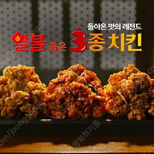 노랑통닭 (오리지널/순살)열불품은 3종+콜라1.25L 기프티콘 팝니다