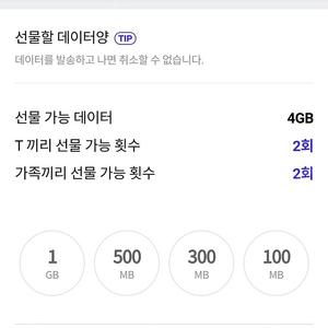 SKT 데이터 2기가 2000원에 팝니다