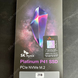 SK 하이닉스 플래티넘 P41 2TB 미개봉 판매 합니다.