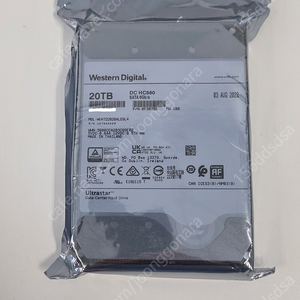 웨스턴 디지탈(western digital) 울트라스타 NAS용 20TB HDD 미개봉신품 (가격내림)