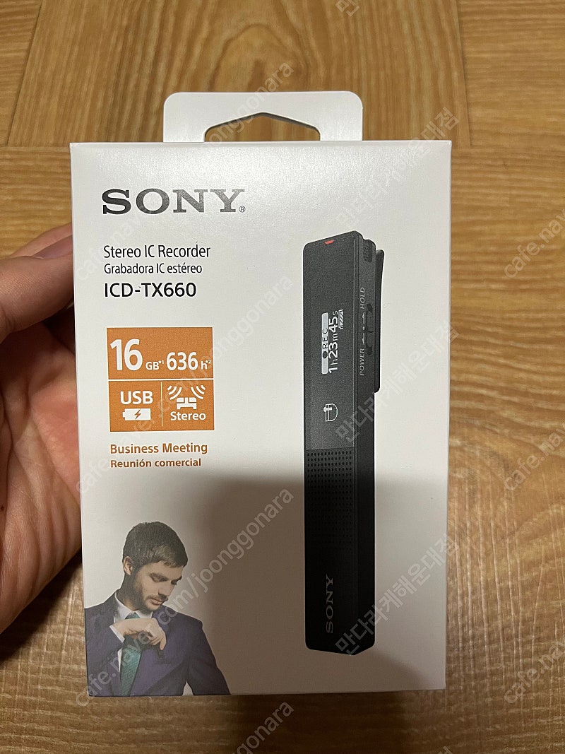 SONY 초소형 고성능 보이스레코더 ICD-TX660 녹음기[16GB]팝니다