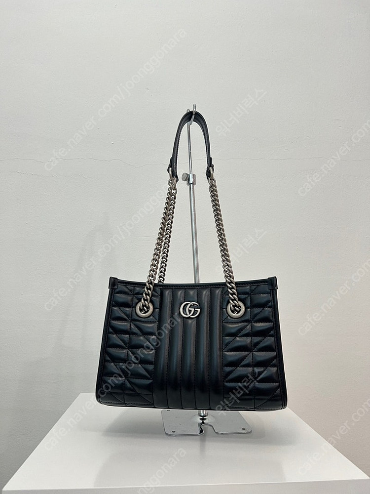 구찌 GG 마몽 스몰 토트백 블랙 이미지