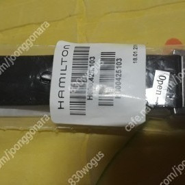 해밀턴 재즈마스터 22mm 디버클 블랙 가죽밴드 새제품 판매