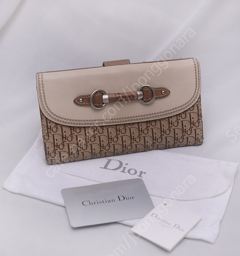 디올 (Dior) 마이디올 클래식 오블리크 홀스빗 로고 장지갑