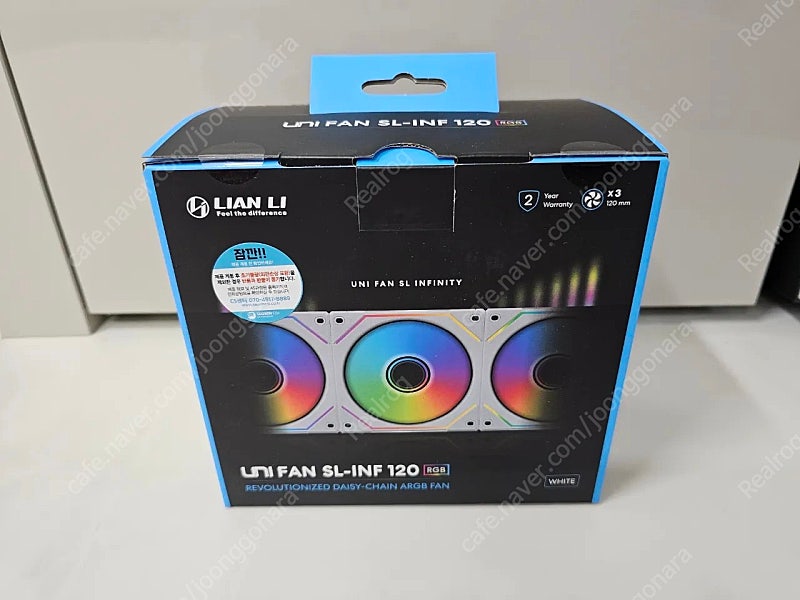 리안리 UNI FAN SL-INF 120 3팩 화이트 + 컨트롤러